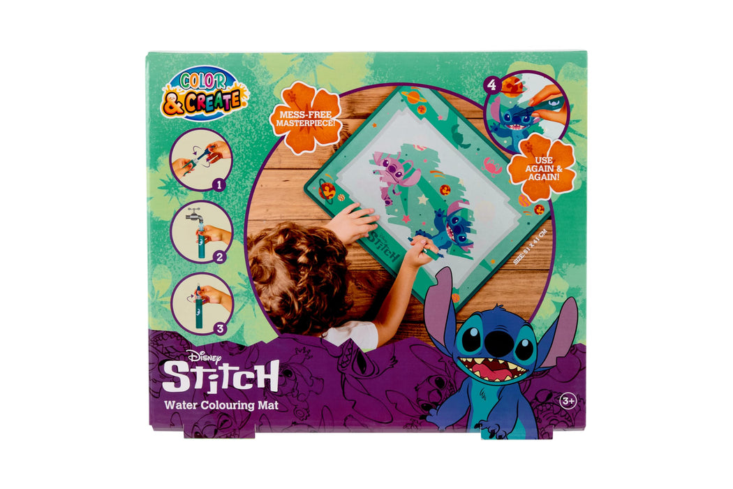 Disney Stitch waterspeelmat, 51 x 41 cm met waterpen