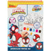 Marvel Spidey waterverf kleurboek, 24 kleurplaten met penseel