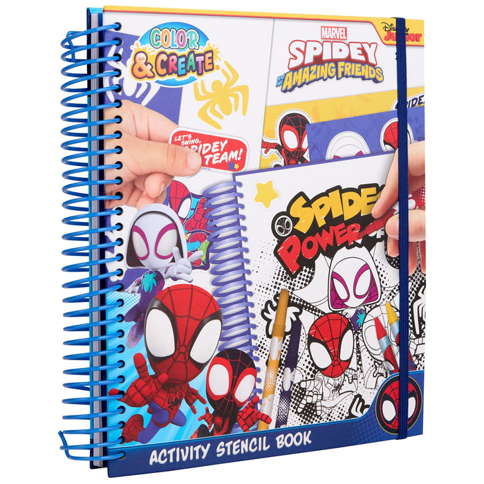 Marvel Spidey activiteiten kleurboek, 16 teken- en kleuractiviteiten