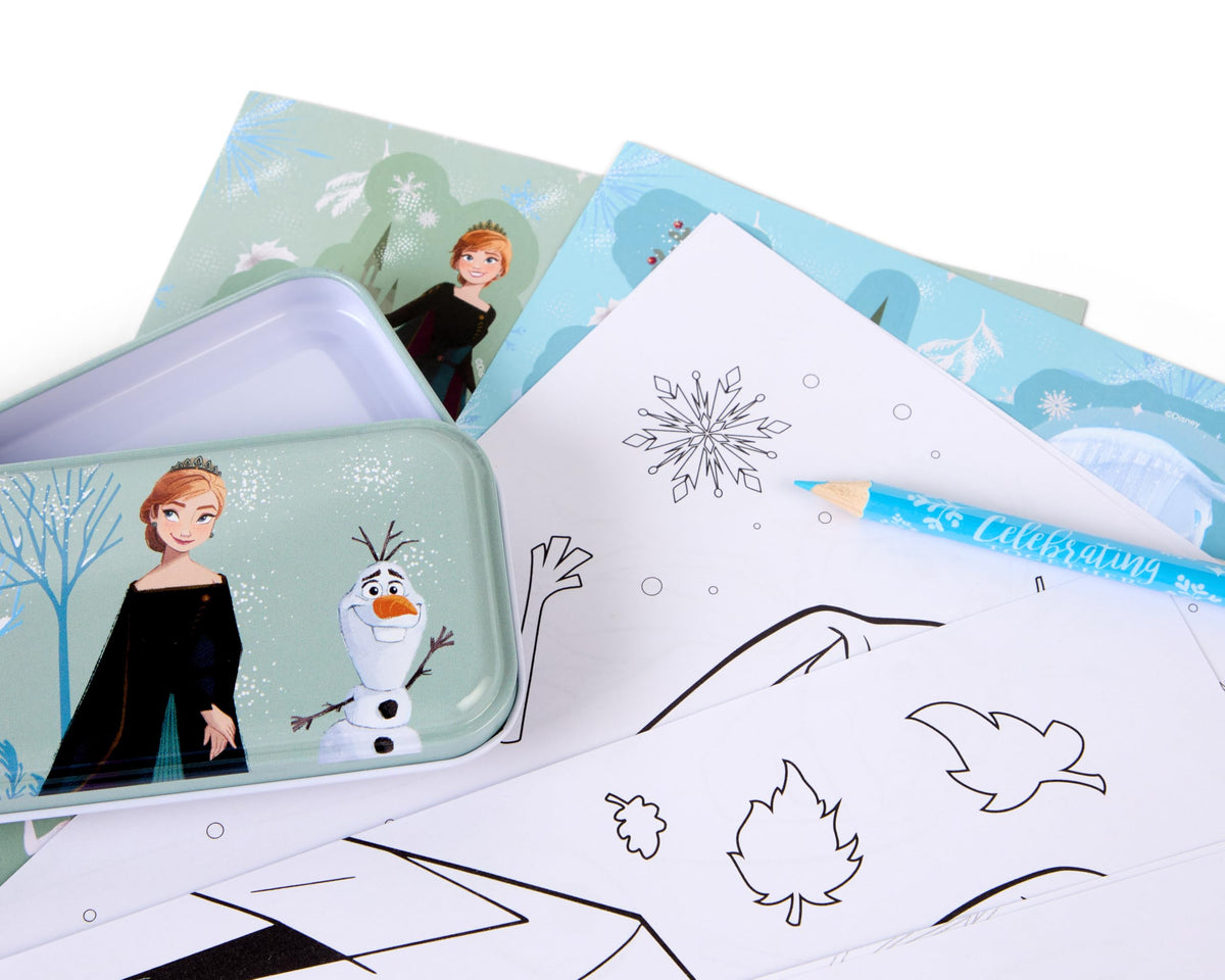 Disney Frozen schrijf- en tekenreisset, met potloden, pennen en stickers