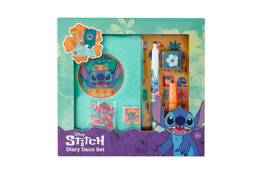 Disney Stitch dagboek decoset fluffy, met 4-kleuren pen en stickers