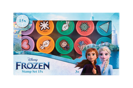 Frozen stempelset 15X, Elsa en Anna-speelgoed voor kinderen vanaf 3 jaar, ijskoningin-stempelset, knutselset voor meisje