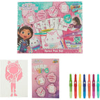 Gabby's Dollhouse spray pen set, 7 pennen en 6 sjablonen