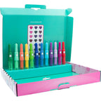 Gabby's Dollhouse spray pen set deluxe, 12 pennen en 16 sjablonen