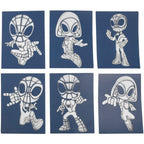 Marvel Spidey spray pen set, 7 pennen en 6 sjablonen