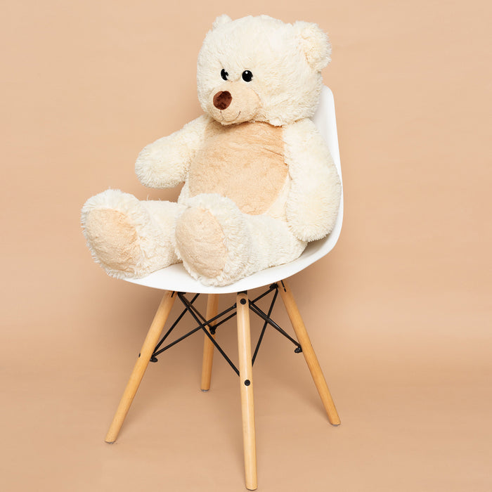 Bobo Teddybeer XXL - Grote Knuffel Beer - Pluche - 90 cm - Beige