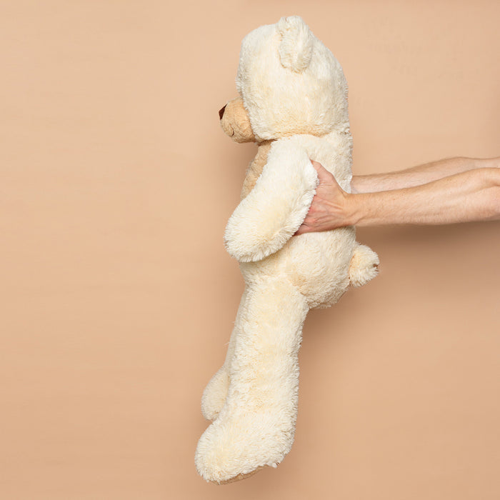 Bobo Teddybär XXL – Großer Kuschelbär – Plüsch – 90 cm – Beige