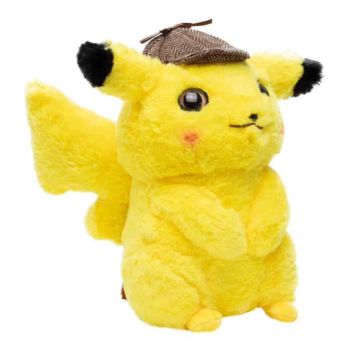 Pokemon - Pikachu Detective - Knuffel - Pluche Speelgoed - Met grote staart (28 cm)