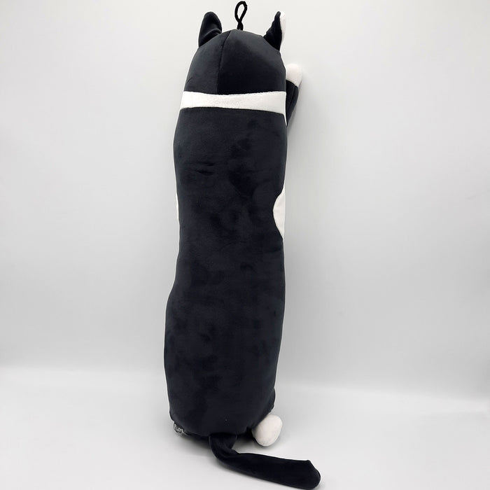 Kawaii Kussen - Lange Kat Knuffel 54 cm - Knuffelkussen - Kinderen & Volwassenen - Pluche (zwart)