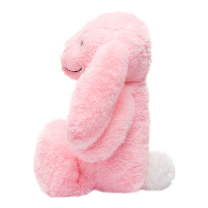 Kaninchen-Kuscheltier - 2iX - Kuschelhase - Plüsch 35 cm (27 cm sitzend) - Rosa
