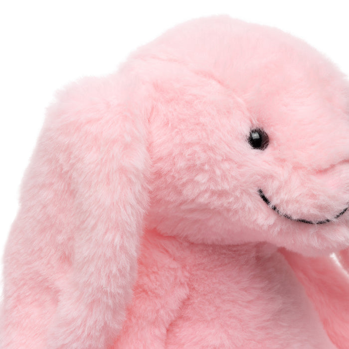 Kaninchen-Kuscheltier - 2iX - Kuschelhase - Plüsch 35 cm (27 cm sitzend) - Rosa