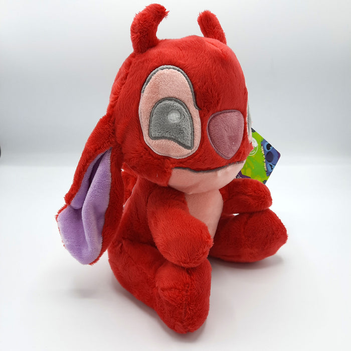 Lilo & Stitch - Leroy - Pluche Knuffel - Disney - Recycled - Duurzaam Materiaal - Rood - 23 cm