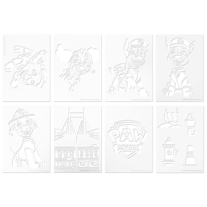 PAW Patrol spray pen set deluxe, 12 pennen en 16 sjablonen