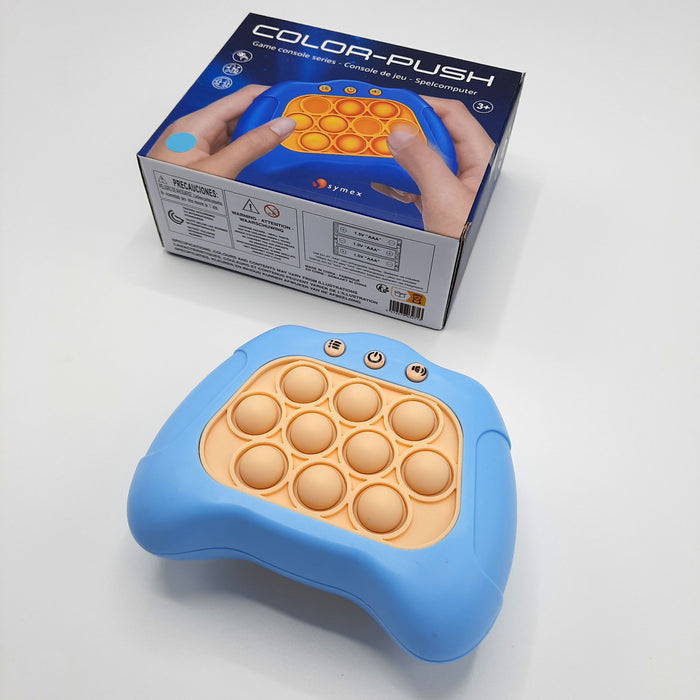 Pop It Fidget Toy Controller – Push It Game – Spiel – Spielzeug zum Stressabbau – Motorik und Geschwindigkeit – Kinder – Erwachsene (Hellblau)