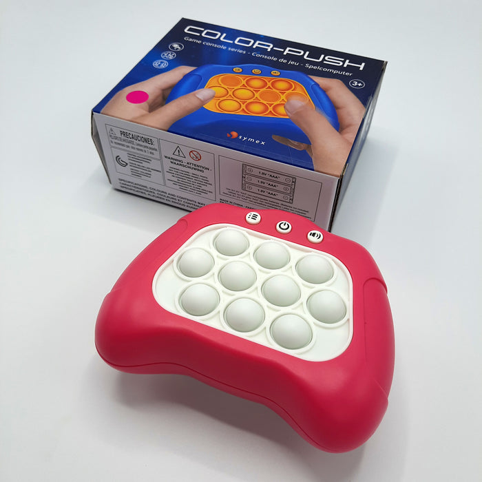 Pop It Fidget Toy Controller – Push It Game – Spiel – Spielzeug zum Stressabbau – Motorik und Geschwindigkeit – Kinder – Erwachsene (Rosa)