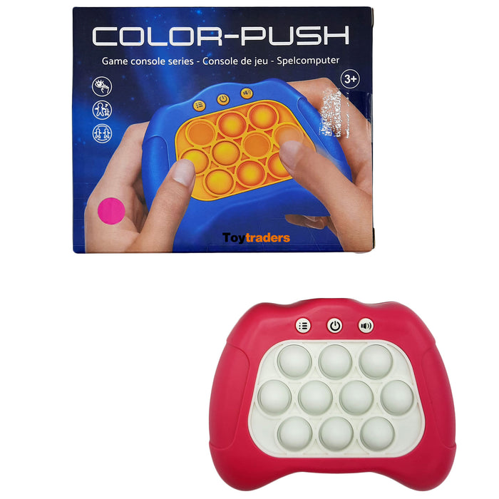 Pop It Game - Pop It Spel - Fidget Toys Controller - Pop or Flop Game Console - Quick Push - Montessori - Cube - Jongens - Meisjes - Volwassenen (roze)