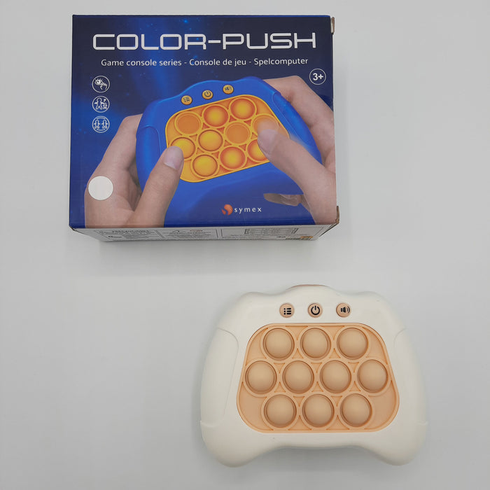 Pop It Fidget Toy Controller – Push It Game – Spiel – Spielzeug zum Stressabbau – Motorik und Geschwindigkeit – Kinder – Erwachsene (weiß)