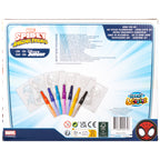 Marvel Spidey spray pen set, 7 pennen en 6 sjablonen