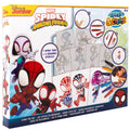 Marvel Spidey spray pen set, 7 pennen en 6 sjablonen