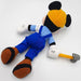 Mickey Mouse met Hamer (Disney) - Construction Mickey - Pluche Knuffel - 32 cm