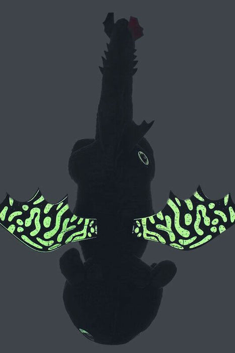 How to train your Dragon 3 / Hoe tem je een Draak 3 - Knuffel - Tandloos / Toothless - "Met echte Glow in the Dark" - 44 cm