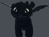 How to train your Dragon 3 / Hoe tem je een Draak 3 - Knuffel - Tandloos / Toothless - "Met echte Glow in the Dark" - 44 cm