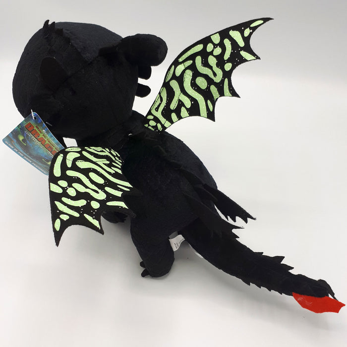 How to train your Dragon 3 / Hoe tem je een Draak 3 - Knuffel - Tandloos / Toothless - "Met echte Glow in the Dark" - 44 cm