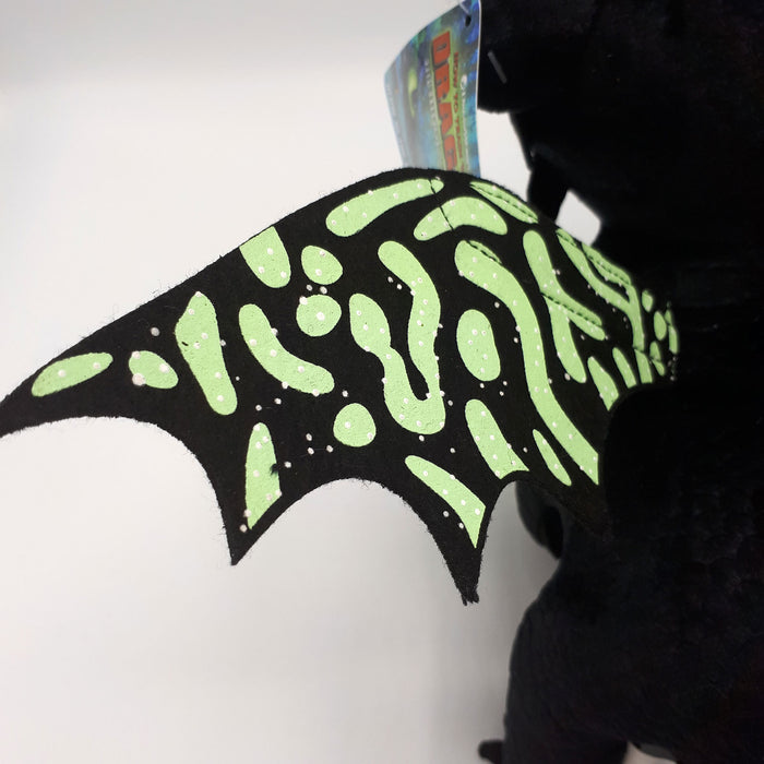 How to train your Dragon 3 / Hoe tem je een Draak 3 - Knuffel - Tandloos / Toothless - "Met echte Glow in the Dark" - 44 cm