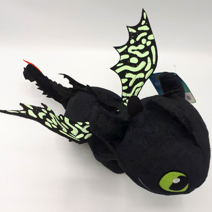 How to train your Dragon 3 / Hoe tem je een Draak 3 - Knuffel - Tandloos / Toothless - "Met echte Glow in the Dark" - 44 cm