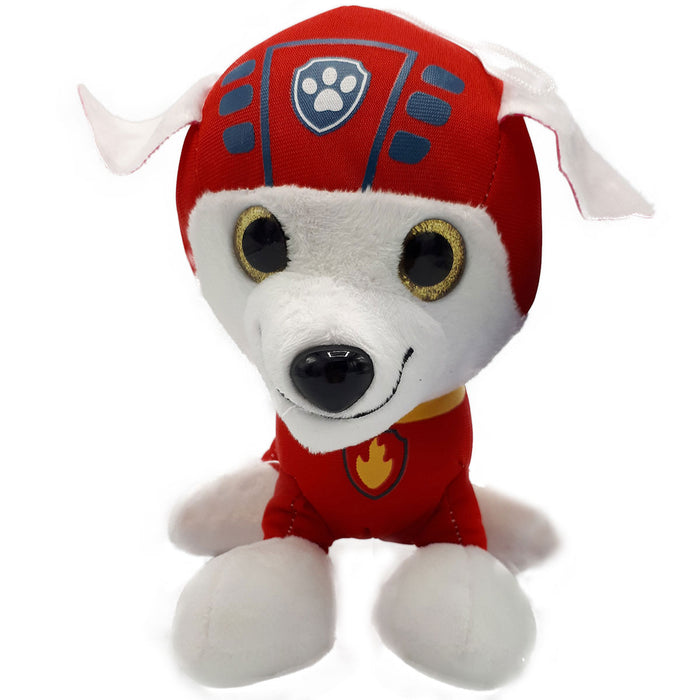 PAW Patrol - Knuffel - Hond - Marshall - Pluche - Glitter Ogen - Nickelodeon - 25 cm