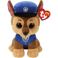 TY PAW Patrol knuffel Chase, 24 cm met glitter ogen