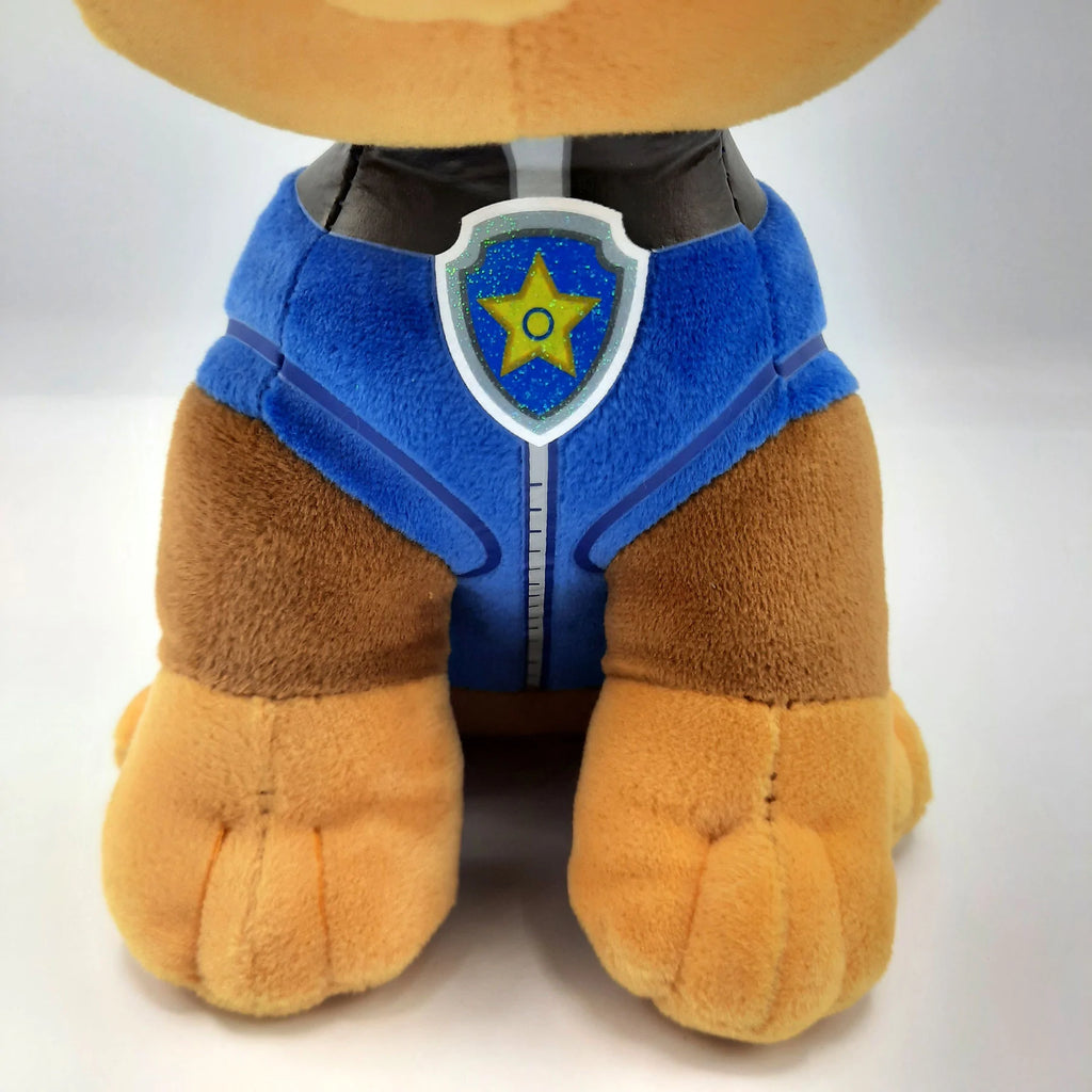 TY PAW Patrol knuffel Chase, 15 cm met glitter ogen
