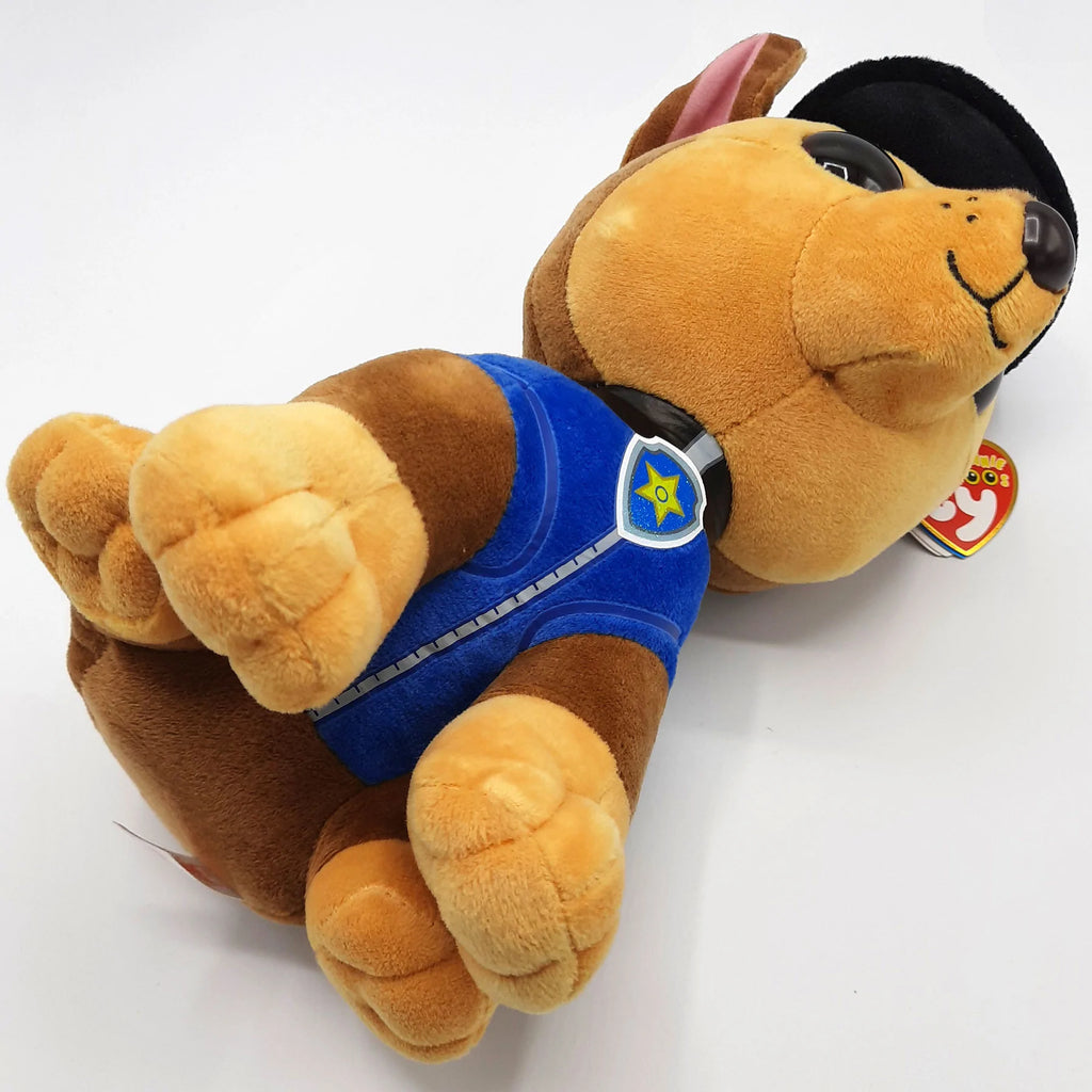 TY PAW Patrol knuffel Chase, 15 cm met glitter ogen