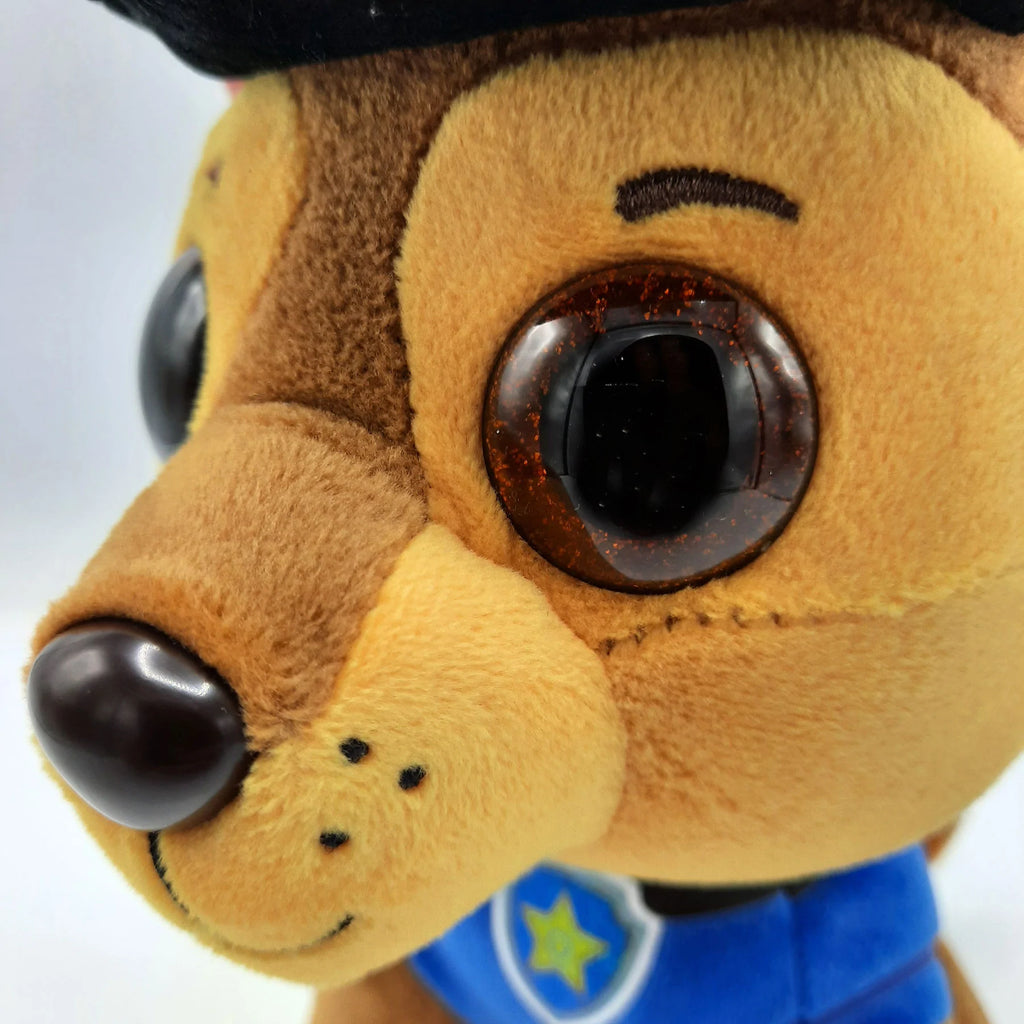 TY PAW Patrol knuffel Chase, 15 cm met glitter ogen