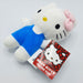 Hello Kitty - Knuffel - Handjes omhoog (blauw) - 20 cm