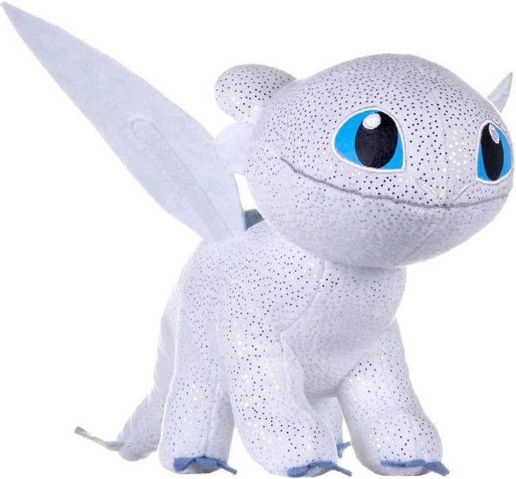 Hoe Tem Je Jouw Draak / How To Train Your Dragon - Light Fury / Helleveeg - Knuffel Pluche - 37 cm