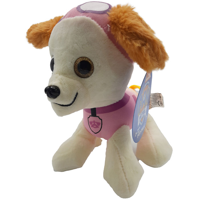 PAW Patrol - Knuffel - Hond - Skye - Pluche - Glitter Ogen - Nickelodeon - 25 cm