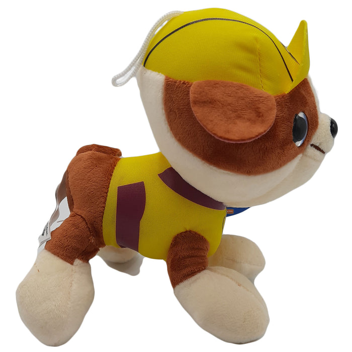 PAW Patrol - Knuffel - Hond - Rubble - Pluche - Glitter Ogen - Nickelodeon - 25 cm