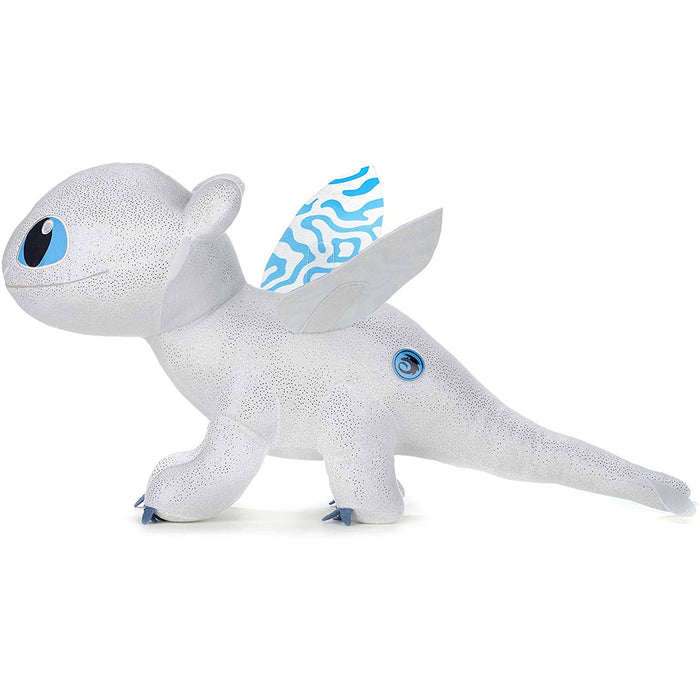 How to train your Dragon 3 / Hoe tem je een Draak 3 - Light Fury Knuffel - "Met echte Glow in the Dark" - 42 cm