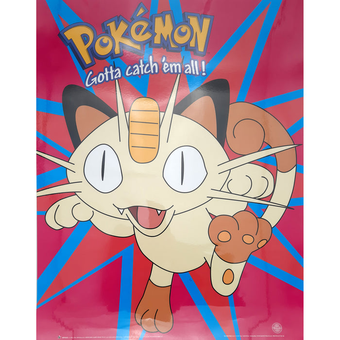 Pokemon - Poster - Meowth - (50x40 cm) - Geplastificeerd - Kinderkamer