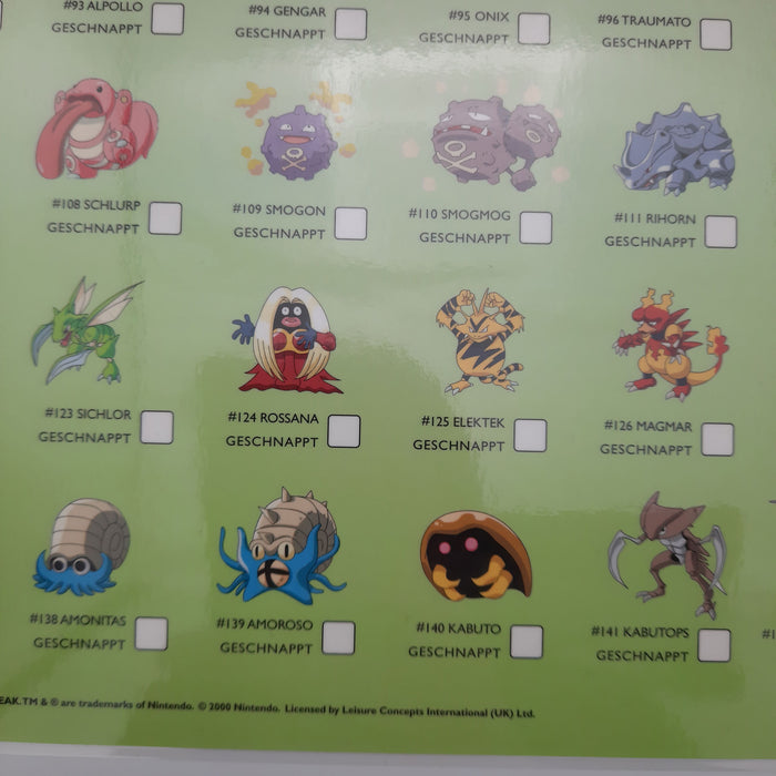 Pokemon - Poster Voordeelset - 3 Posters (50x40 cm) - Geplastificeerd - Kinderkamer - (Versie 6)