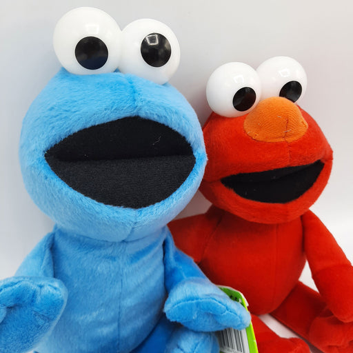 Sesamstraat Knuffel Voordeelset - Elmo en Koekiemonster - Fisher-Price - 28/30 cm