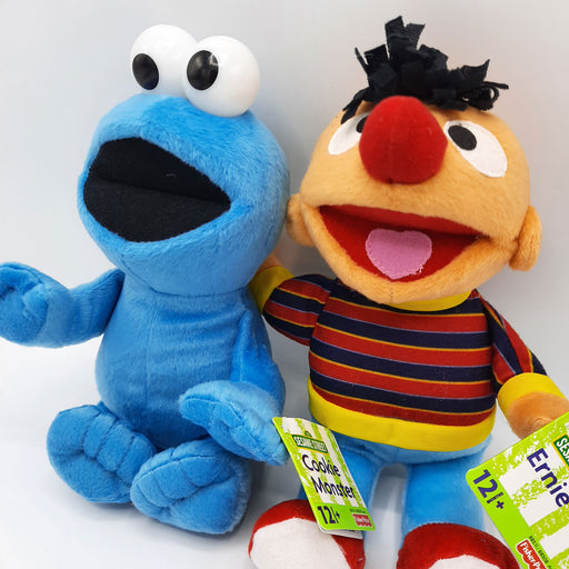 Sesamstraat Knuffel Voordeelset - Ernie en Koekiemonster - Fisher-Price - 27/30 cm