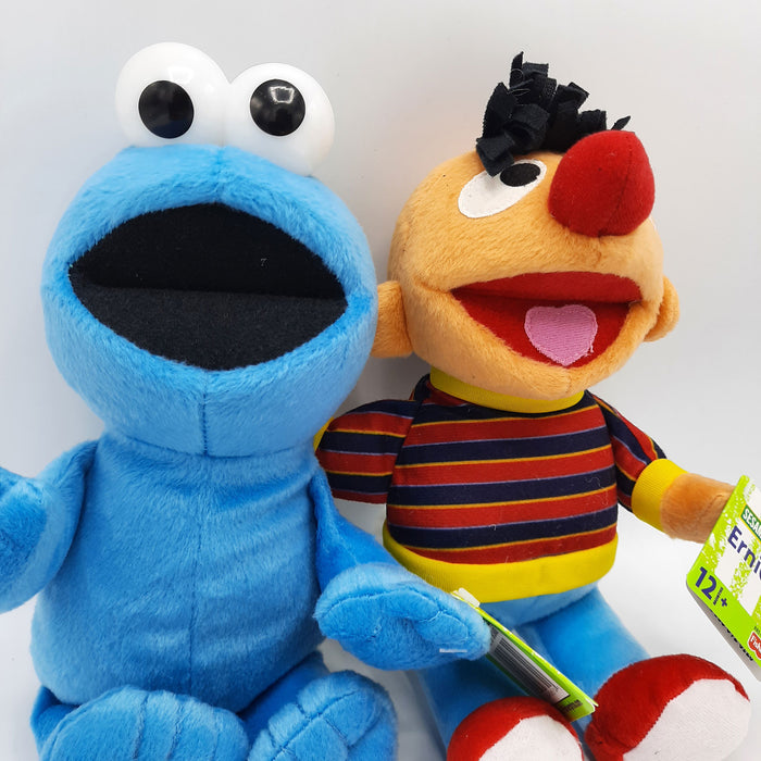 Sesamstraat Knuffel Voordeelset - Ernie en Koekiemonster - Fisher-Price - 27/30 cm