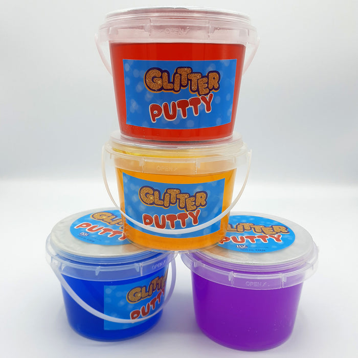 XXL Glitter Putty - Galaxy Slijm - Slime - Slijm Pakket - Pot 500 gram (geel)