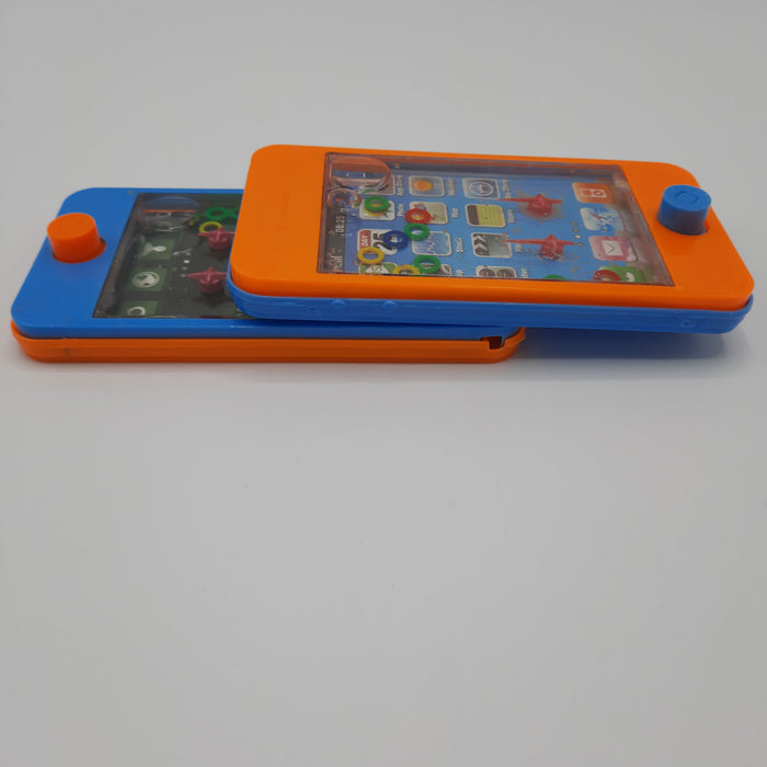 Watergame - Ring Waterspel - Kindertelefoon - Speelgoed Telefoon - Behendigheidsspelletjes - Geduldspelletjes - Blauw + Oranje