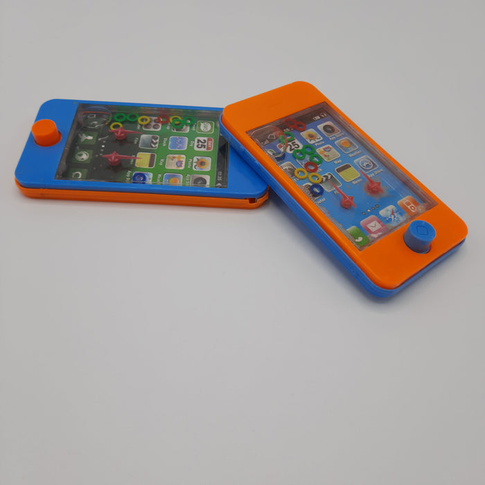 Watergame - Ring Waterspel - Kindertelefoon - Speelgoed Telefoon - Behendigheidsspelletjes - Geduldspelletjes - Blauw + Oranje