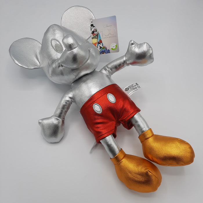Disney - Mickey Mouse - Plüsch - 100 Jahre - Platinum Silver Mix - Plüsch - 40 cm