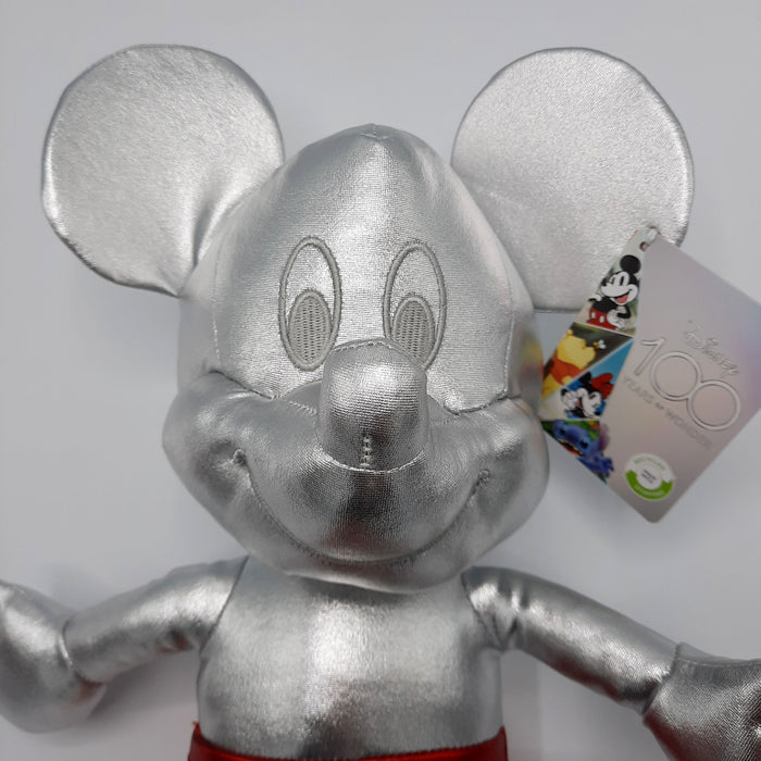 Disney - Mickey Mouse - Knuffel - 100 year - Platinum Silver Mix - Pluche - 40 cm