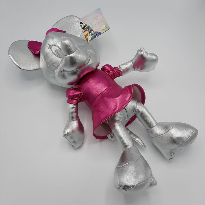 Disney - Minnie Mouse - Stofftier - 100 Jahre - Platinum Silver Mix - Plüsch - 40 cm